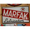 Image 1 : 1955 TEXACO MARFAK LUBRICATION SST SIGN MADE IN U.S.A. - 40" X 25"  - SOME WEAR LOCATION: UPPER RIGH