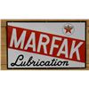 Image 1 : 1957 TEXACO MARFAK LUBRICATION SSP SIGN P& M ORILLIA  - 40" X 24" - GOOD CONDITION LOCATION: UPPER R