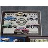 Image 2 : LOT OF 5 CHEVY SST REPRO SIGNS & 2 FRAMED PICTURES  LOCATION: LOWER BACKROOM