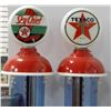 Image 2 : TEXACO CLEAR VISIBLE DOUBLE CYLINDER GAS PUMP SERVICE STATION EQUIPMENT TORONTO CANADA  MODEL  700 -