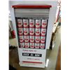 Image 3 : SELOIL OIL DISPLAY SERVICE CABINET/KEY PROFESSIONALLY RESTORED TO TEXACO - WITH 40 FIBRE URSA LITRE 