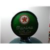 Image 2 : TEXACO MARINE WHITE GAS PUMP PROFESSIONALLY RESTORED - METAL BODY GLOBE - GLASS 13 1/2" LENSES - BRA