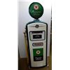 Image 6 : TEXACO MARINE WHITE GAS PUMP PROFESSIONALLY RESTORED - METAL BODY GLOBE - GLASS 13 1/2" LENSES - BRA