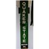 Image 1 : 1947 QUAKER STATE SST SIGN SELF FRAMED - EMBOSSED - 72" X 12" - SOME WEAR LOCATION: LOWER RIGHT