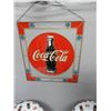 Image 2 : GROUP OF COCA-COLA STAIN GLASS & STOOLS  LOCATION: TOY ROOM