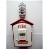 Image 2 : GAMEWELL FIRE BOX ON PEDESTAL PROFESSIONALLY RESTORED - 14" X 10" X 67 1/2" -  LIGHTS UP - GAMEWELL 