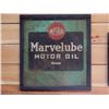 Image 1 : FRAMED ORIGINAL IMPERIAL MARVELUBE SST SIGN 35" X 32 1/2" - SURFACE RUST LOCATION: UPPER LEFT