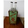 Image 2 : ORIGINAL IMPERIAL MARVELUBE 8 OIL BOTTLE RACK 20" X 10 1/2" X 30" - WITH CAPPED BOTTLES LOCATION: LO