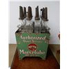 Image 1 : ORGINAL IMPERIAL MARVELUBE 16 OIL BOTTLE PORC RACK 20 1/4" X 20 1/4" X 36 1/2" - 2 WIRE 8 BOTTLE  RA
