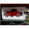 Image 2 : CHEVY 4 SHELF WALL CABINET 24" X 21" X 5 1/2  WITH CONTENTS - ERTL COIN BANK  - FRANKLIN MINT - ERTL