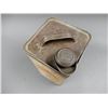 Image 3 : GARGOYLE MOBILOIL "B" GALLON CAN EMBOSSED CORRECT CAP - EMBOSSED LID -VACUUM OIL  COMPANY NEW YORK, 