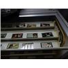 Image 2 : ROTATING DISPLAY CABINET - LIGHTS UP- WORKING WITH CONTENTS - COCA-COLA CARDS - PINS- 36" X 24"  X 3