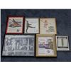 GROUPING OF 6 FRAMED VINTAGE TEXACO  ADVERTISING  LOCATION: LOWER RIGHT
