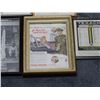 Image 3 : GROUPING OF 6 FRAMED VINTAGE TEXACO  ADVERTISING  LOCATION: LOWER RIGHT