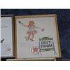 Image 5 : GROUPING OF 6 FRAMED VINTAGE TEXACO  ADVERTISING  LOCATION: LOWER RIGHT