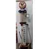 Image 1 : BUTLER SINGLE VISIBLE GAS PUMP PROFESSIONALLY RESTORED TO IMPERIAL -DOUBLE  NUMBERED 10 GALLON CYLIN