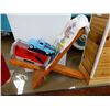 Image 1 : LOT OF CHEVY COLLECTIBLES 1950 GMC PICKUP 1:18 SCALE/BOX- TEE SHIRT-  COLLAPSIBLE CHAIR - COLOR HIST