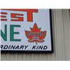 Image 2 : FRAMED SUPERTEST GASOLINE SSP SIGN EARLY GREEN RIM LEAF - COSTS NO MORE THAN THE  ORDINARY KIND - 12