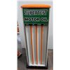 Image 3 : DOUBLE ISLAND OIL RACK RESTORED TO SUPERTEST HOLDS 40 OIL CANS INCLUDES 20 SUPER DUTY MOTOR OIL  IMP