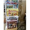 Image 3 : RACK WITH COLLECTOR BOOKS ADVERTISING MEMORABILIA- GAS STATION- FARM  TRACTORS- THUNDERBIRD LOCATION