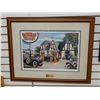 Image 1 : FRAMED SUPERTEST "THE WONDER GAS" SNYDER PRINT 88/500 - SIGNED- 32" X 25 1/4" LOCATION: SUPERTEST RO