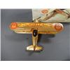 Image 2 : SHELL 24 KARAT GOLD PLATED STEARMAN AIRPLANE BANK GEARBOX- WITH BOX LOCATION: LOWER LEFT