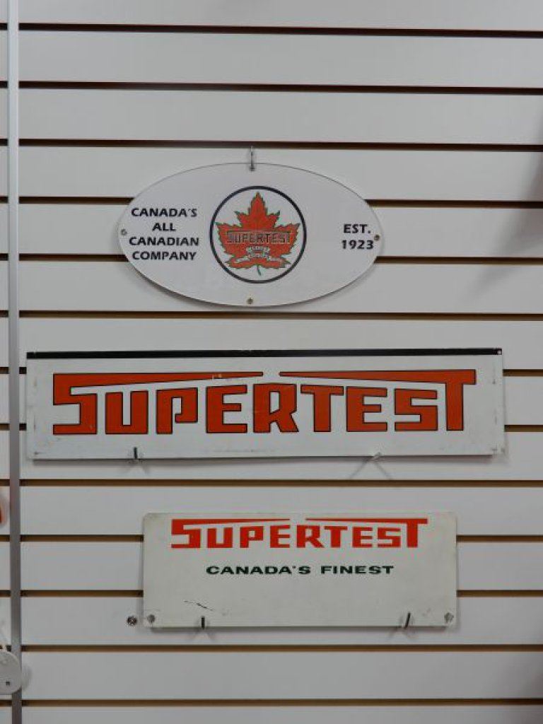 Small Super Test Sign LOT OF 3 SUPERTEST SIGNS SST RACK TOPPER 6