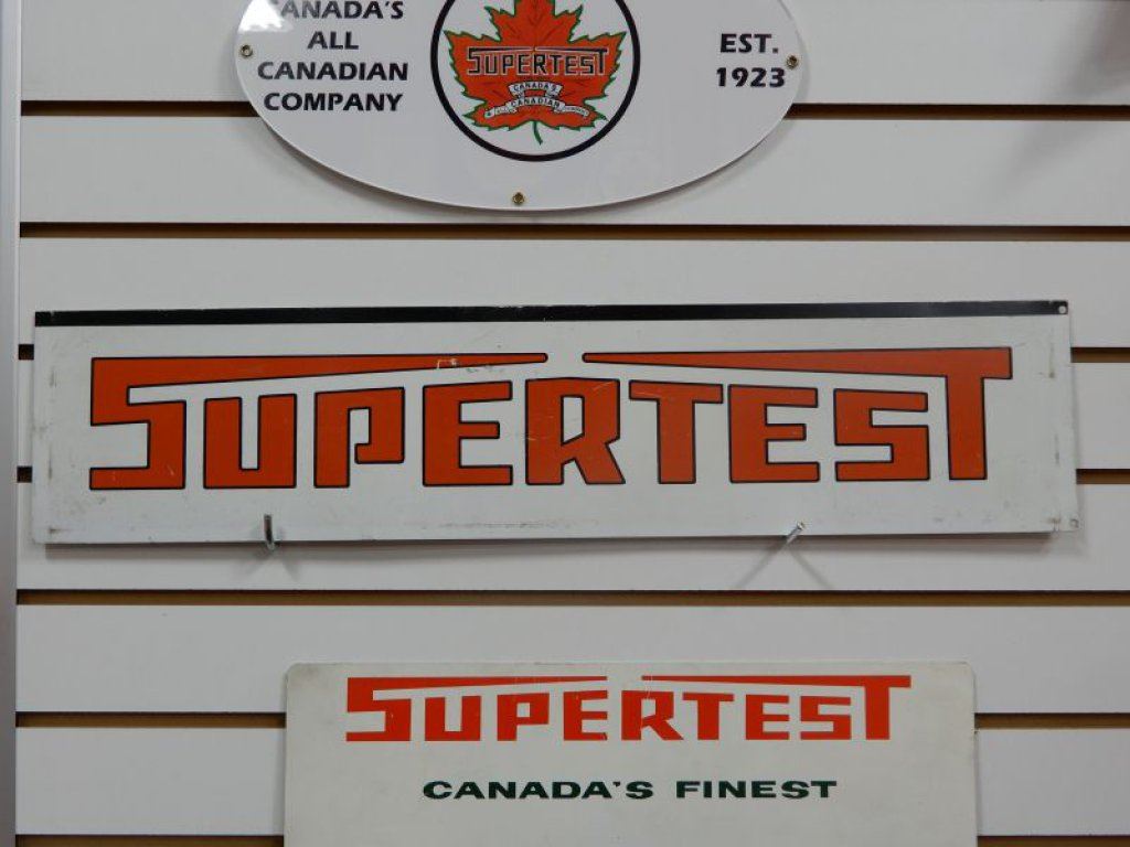 Super Test Sticker LOT OF 3 SUPERTEST SIGNS SST RACK TOPPER 6