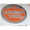Image 2 : DOMINION TIRES DSP SIGN PORC. LOSS & FADING- 27 1/2" X 20" LOCATION: LOWER LEFT