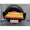 Image 2 : FIRESTONE WIDE WHITEWALL WITH INSERTS 2  INSERTS & STAND - ONE VINYL - ONE DST LOCATION: LOWER LEFT