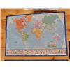 Image 3 : LOT OF 2 LAMINATED MAPS WORLD MAP - CANADA MAP 39" X 27" LOCATION: UPPER RIGHT