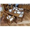 Image 2 : SET OF OAK TABLE, 6 CHAIRS, SIDEBOARD & HUTCH CHINA INCLUDED LOCATION: UPPER RIGHT
