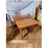 Image 1 : MAPLE TABLE & 5 OAK CHAIRS  LOCATION: UPPER LEFT