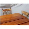 Image 3 : MAPLE TABLE & 5 OAK CHAIRS  LOCATION: UPPER LEFT