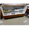 Image 1 : MAPLE STORE COUNTER 4 DRAWER STORAGE IN BACK- 71" X 24" X 42 1/4" -  CONTENTS NOT INCLUDED LOCATION: