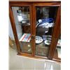 Image 3 : 3 SHELF MAHOGONY TOPPER BEVILLED GLASS- 61 1/2" X 17 1/2" X 48 1/4" -  CONTENTS NOT INCLUDED LOCATIO
