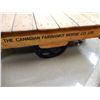 Image 2 : RAILWAY STATION CART FAIRBANKS MORRIS - STEEL WHEELS - ROUND HANDLE  HOLES - 54" X 27" X 16" -  GOOD