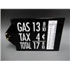 Image 2 : GAS PUMP PRICE SIGN- NOS METAL BODY - PLASTIC FRAME - 13 3/4" X 8 1/2" X 1  1/2" LOCATION: SUPERTEST