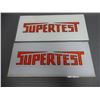 Image 1 : 2 SUPERTEST AD GLASS 10 3/4" X 4 3/4" LOCATION: SUPERTEST ROOM
