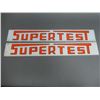 Image 1 : 2 SUPERTEST AD GLASS 22 1/2" X 3 1/4" LOCATION: SUPERTEST ROOM