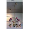 Image 2 : Candle Chandelier w/ Brass Base & 6 Shades