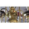 Image 8 : Candle Chandelier w/ Brass Base & 6 Shades