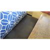 Image 8 : Upholstered Booth Seating Set w/Blue Geometric Backrest -S(32"Lx"33"H), M(49"Lx"33"H), L(66"Lx"33"H)