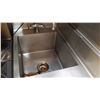 Image 8 : Stainless Sink w/Faucet, Sidesplash/Backsplash 19"x39"x36H