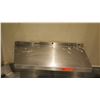 Image 2 : Small Wall Mount Stainless Steel Shelf - 28.5" length (back), 12" depth