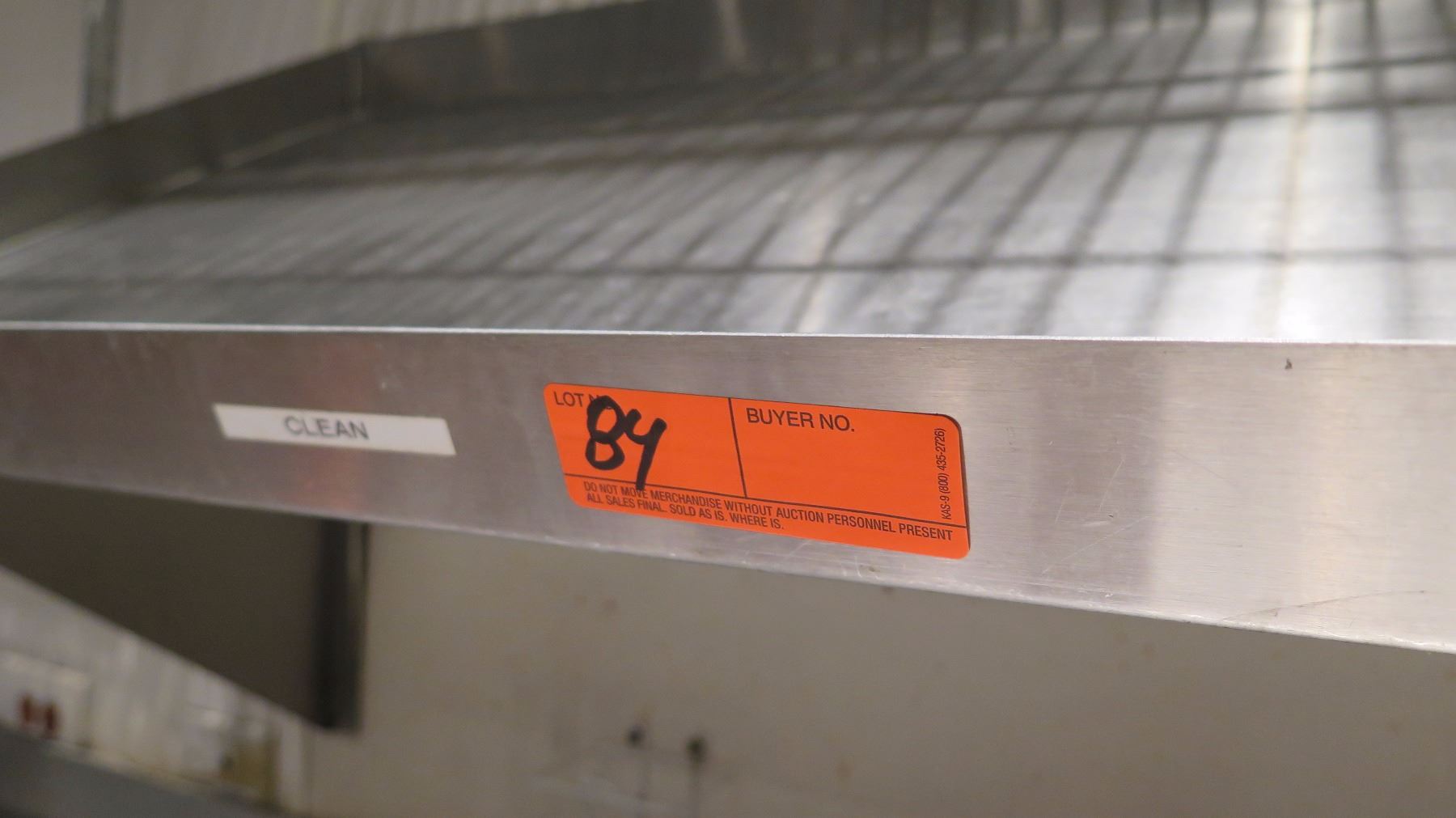 Wall Mount Slanted Rack Shelf - Stainless Steel 42