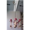 Image 1 : Candle Chandelier w/ Brass Base & 6 Shades