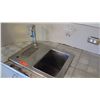 Image 8 : 2 Sinks (23x18) Sloping Shelf (60x22.5) Metal Splash Panel 24"L x 24"H