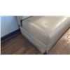 Image 2 : Long Vinyl Upholstered Seat/Sofa/Booth Seat - Cream/Beige 96"L x "33"H (backrest)