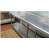 Image 8 : Long Stainless Steel Work Table w/Undershelf - 8ft x 2ft. 33.5" H